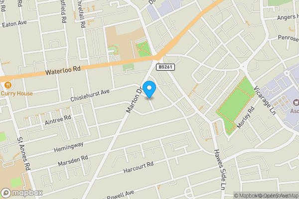 Map location for Mirfield Grove, Blackpool, Lancashire, FY4 3DN