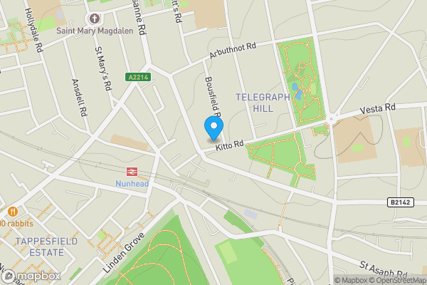 Map location for 13 Kitto Road, London, SE14 5TW