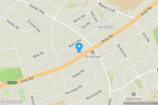 Map location for 147 Ansty Road, Wyken, Coventry, West Midlands CV2 3FH