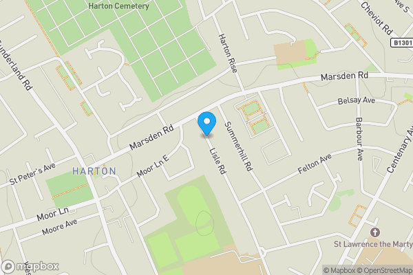 Map location for Lisle Road, South Shields , NE34 6DQ