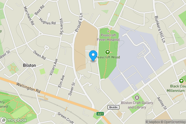 Map location for Alexandra Place, Bilston, West Midlands, WV14 6NB
