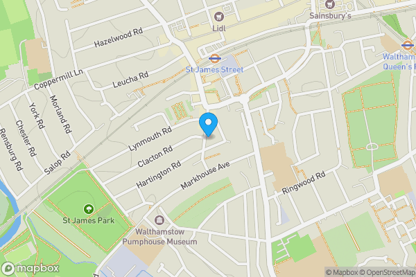 Map location for 17 Station Road, Walthamstow, London, E17 8AA