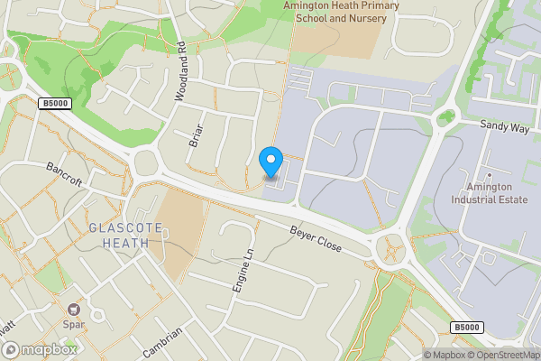 Map location for 1 Hamel House, Calico Business Park, Sandy Way, Amington, Tamworth, Staffordshire B77 4BF