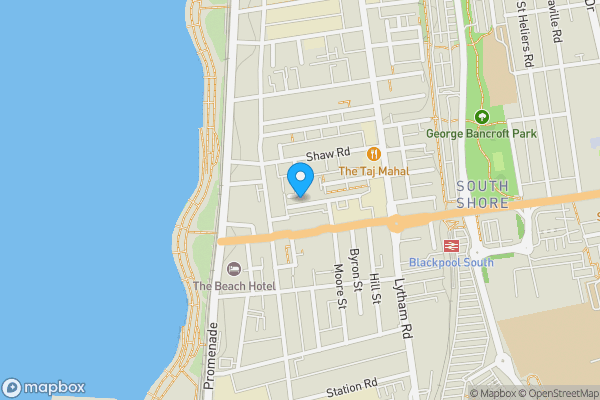 Map location for Flat 1, 8 St. Bedes Avenue, Blackpool, Lancashire FY4 1AQ