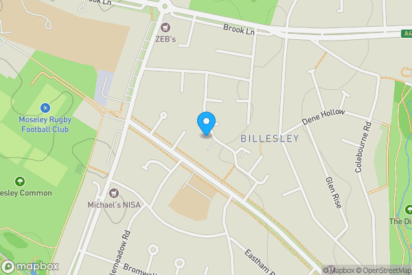 Map location for Ground Floor Flat, 98 Braceby Avenue, Birmingham, West Midlands B13 0UT