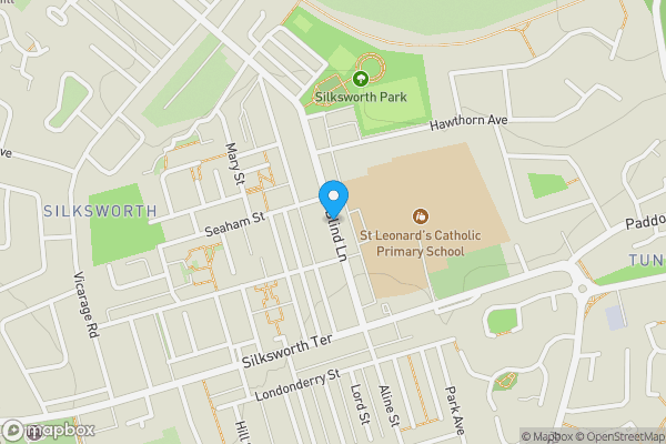 Map location for Blind Lane, Sunderland, Tyne and Wear, SR3 1AT