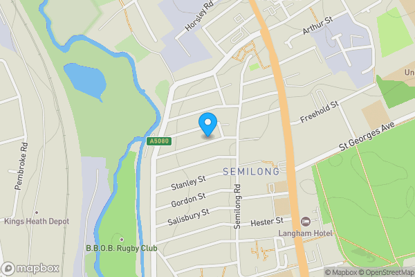 Map location for 12 Cambridge Street, Northampton, Northamptonshire, NN2 6DW