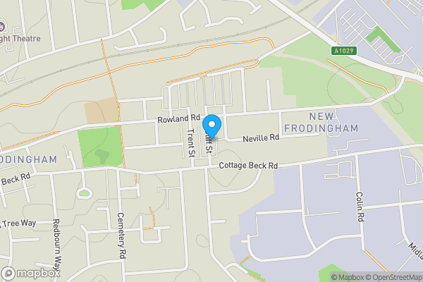 Map location for 22 Cliff Street, Scunthorpe, Lincolnshire DN16 1TW