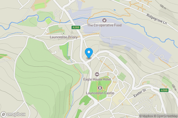 Map location for Flat 8 Brotherhood Hall, Launceston, Cornwall, PL15 8BJ