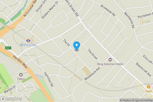 Map location for 11 Limes Avenue, Golders Green, London, NW11 9TJ