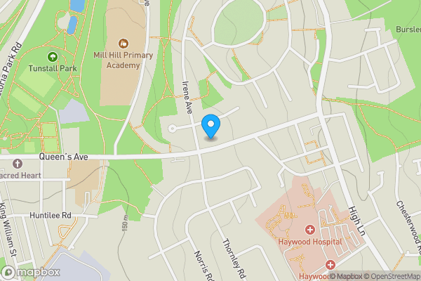 Map location for 76 Greenbank Road, Stoke-on-Trent, Staffordshire, ST6 7EY