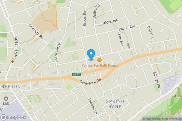 Map location for 44 Larch Avenue, Wigan, Lancashire, WN5 9QN