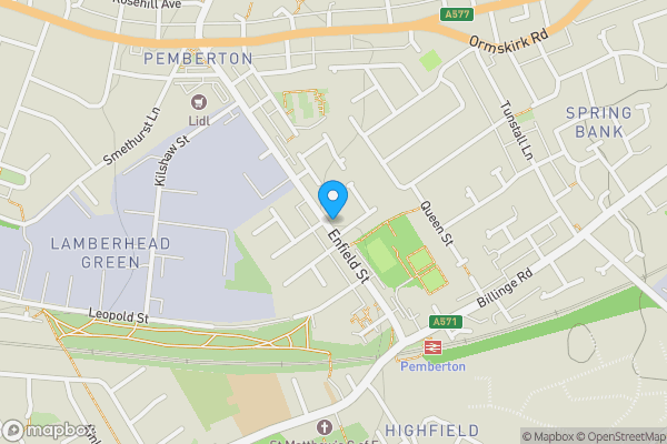 Map location for 128 Enfield Street, Pemberton, Wigan, Lancashire WN5 8DJ