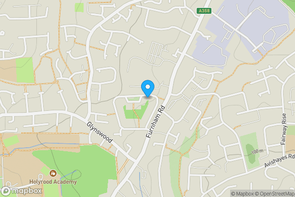 Map location for 3 The Bungalows, Furzehill, Chard, TA20 1AU