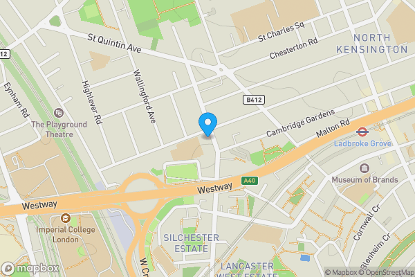 Map location for 17F St Helens Gardens, North Kensington, London, W10 6LW