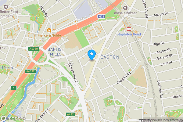 Map location for Ground Floor Flat, 20a Kensington Park, Bristol BS5 0NU
