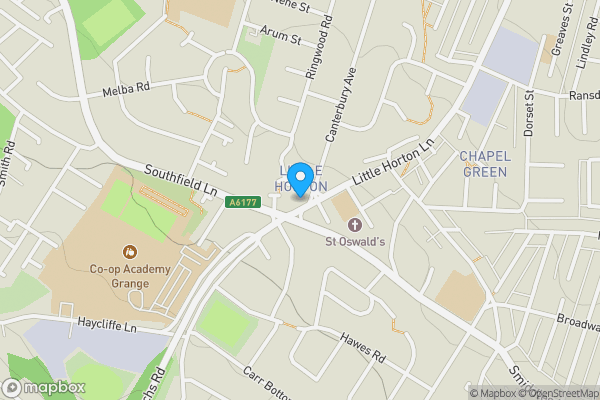 Map location for Former Pub And Cottage, 886 - 878  Little Horton Lane, Bradford, West Yorkshire, BD5 9EL