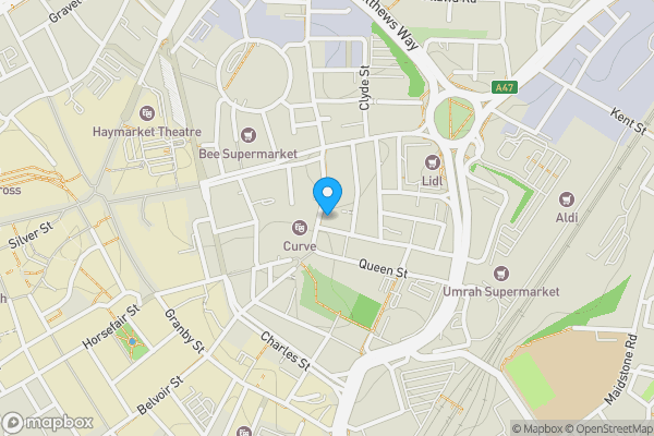 Map location for Apartment 6 Alexandra House, 47 Alexandra House, Rutland Street, Leicester, Leicestershire, LE1 1SE