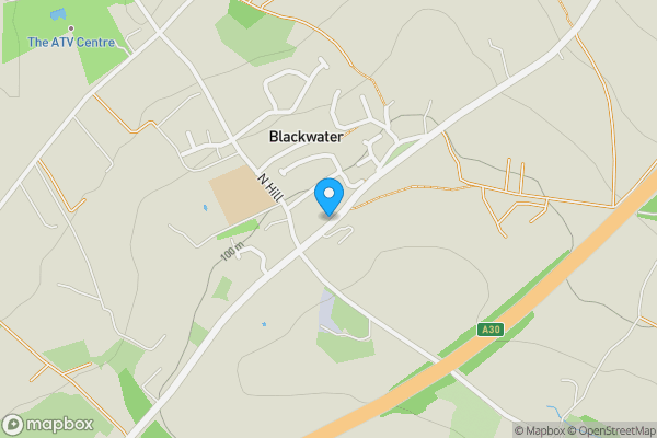 Map location for Blackwater, Truro, Cornwall, TR4 8ET