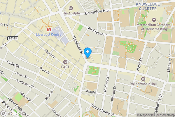 Map location for Apt 412 Ropemaker Place, 93 Renshaw Street, Liverpool, Merseyside, L1 2SP L1 2SP