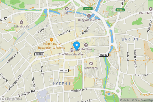 Map location for Newport Social Club, 40 Pyle Street, Isle of Wight PO30 1XB