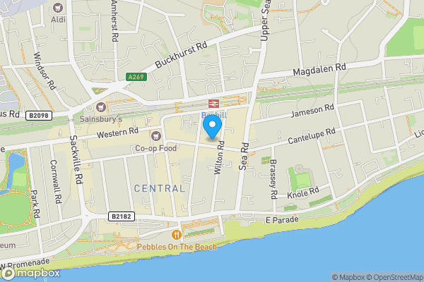 Map location for 37 St. Leonards Road, Bexhill-on-Sea, East Sussex, TN40 1HP