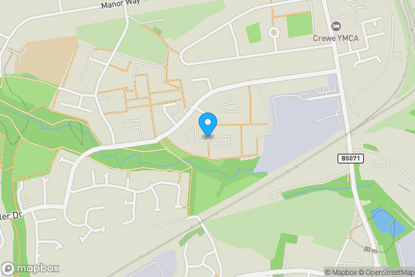 Map location for Hinton Road, Crewe, Cheshire, CW2 6LS