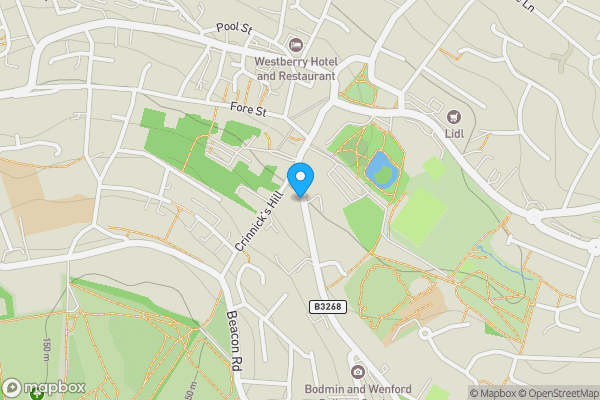 Map location for 19 St. Nicholas Street, Bodmin, Cornwall, PL31 1AB PL31 1AB