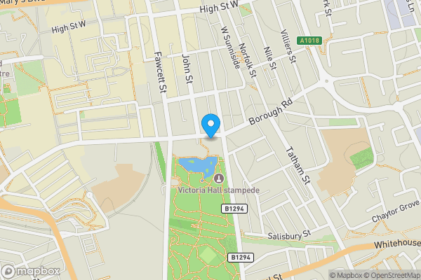 Map location for Flat 32, The Mowbray, Borough Road, Sunderland SR1 1PS