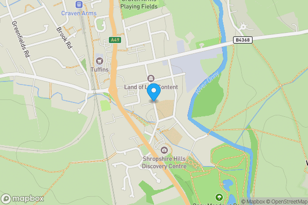 Map location for Market Street Craven Arms, SY7