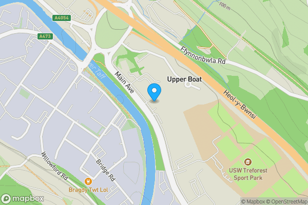 Map location for UNIT C7 Main Avenue, Pontypridd, CF37 5UD