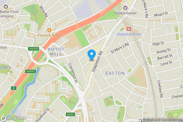 Map location for Ground Floor Flat, 20a Kensington Park, Bristol BS5 0NU