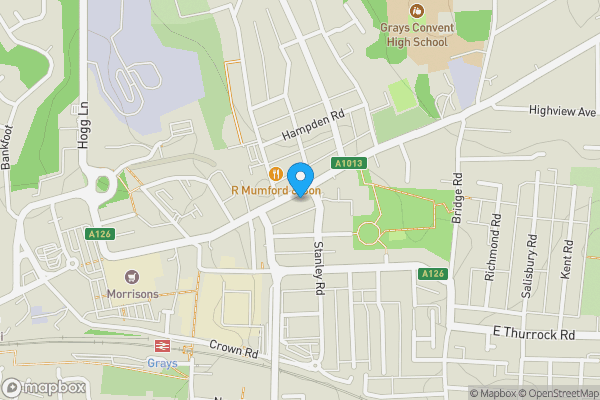 Map location for 64 Orsett Road, Grays, Essex, RM17 5EH