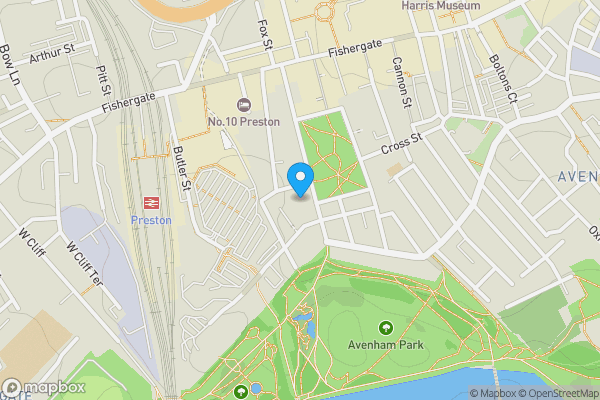 Map location for Apartment 1, 22 Winckley Square, Preston, Lancashire PR1 3JJ