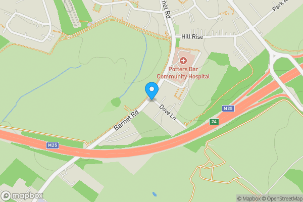 Map location for Land Adjacent to, 212 Barnet Road, Potters Bar, EN6 2SH