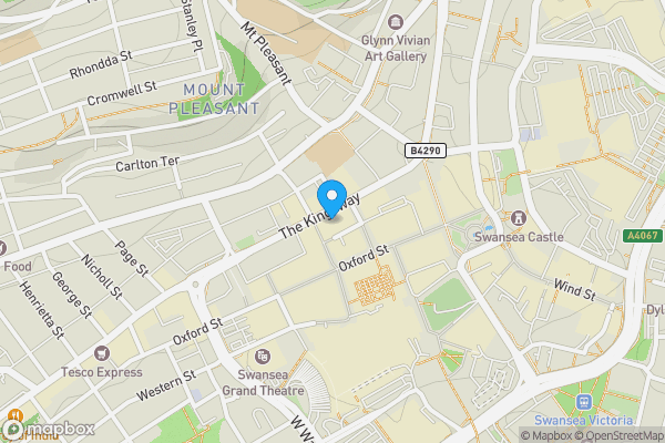 Map location for Apartment 29, Portland House, The Kingsway, SWANSEA, West Glamorgan, SA1 5HN