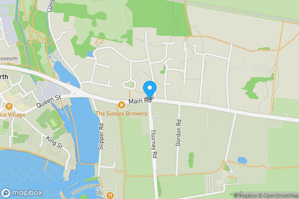 Map location for Main Road, Emsworth, Hampshire, PO10 8AU