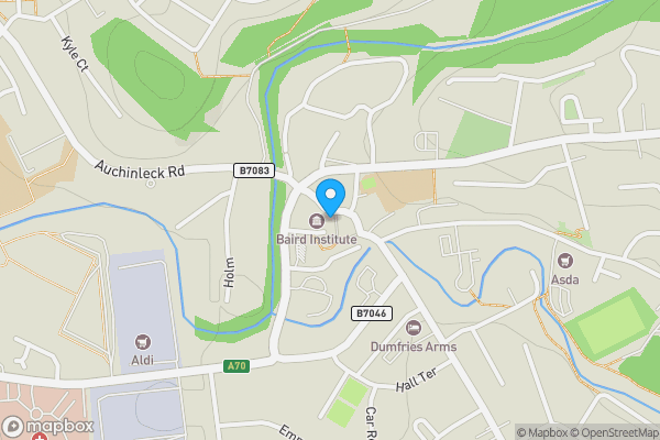 Map location for 23 The Square, Mixed Use Portfolio, Cumnock, Ayrshire, KA18 1AU