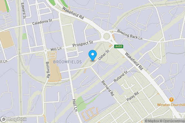 Map location for 18, Usher Street Bradford, BD4 7DS