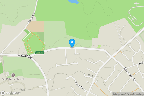 Map location for Little Aston Lane, Sutton Coldfield, West Midlands, B74 3UF