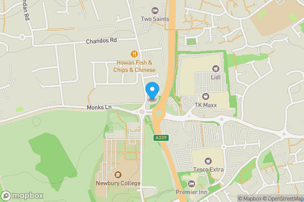 Map location for Land at Sandleford Parade, Newtown Road, Newbury RG14 7EY