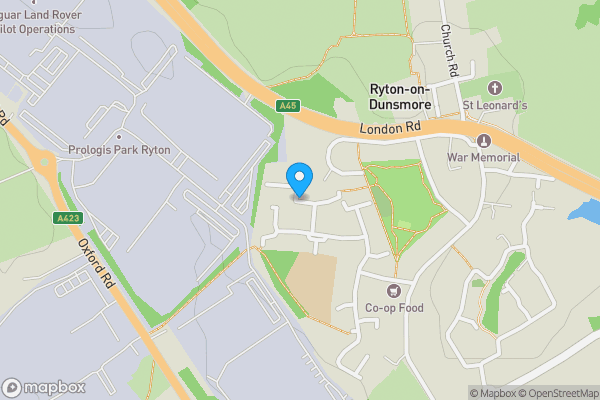 Map location for Garages, Handleys Close, Ryton on Dunsmore, Coventry, Warwickshire CV8 3FG