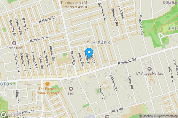 Map location for 32 Parton Street, Liverpool L6 3AW