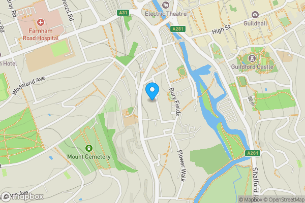 Map location for 38, Guildford, Surrey, GU2 4AU