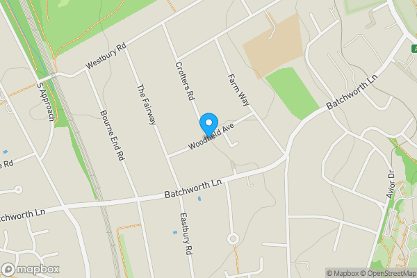 Map location for Woodfield Corner, Off Woodfield Avenue, Northwood, HA6 3EA