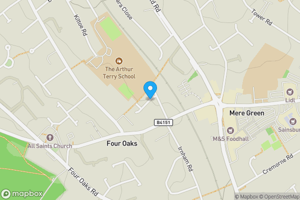 Map location for Belwell Drive, Sutton Coldfield, West Midlands, B74 4AH