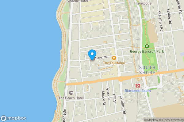 Map location for 15 Shaw Road, Blackpool, FY1 6HA