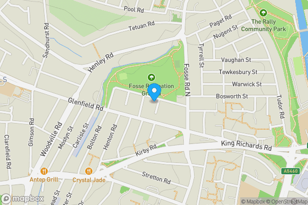 Map location for 10 Wentworth Road, Leicester, Leicestershire LE3 9DF