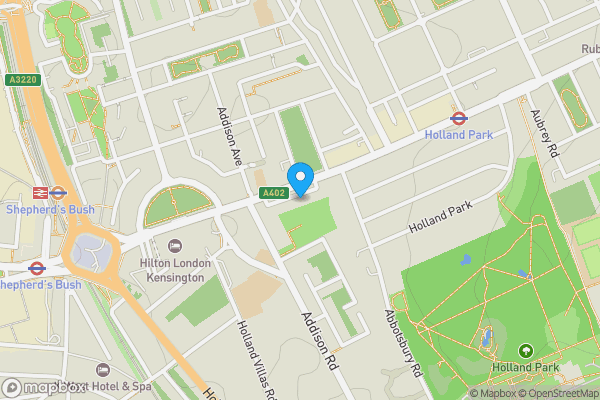 Map location for 143 Holland Park Avenue, London W11 4UT 