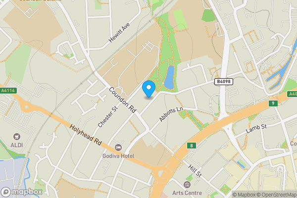 Map location for 50 Middleborough Road, Coventry, West Midlands, CV1 4DE